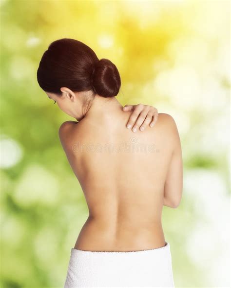 Naked Beauty Girl Ready For The Massage Stock Photo Image Of Moisturise Fresh