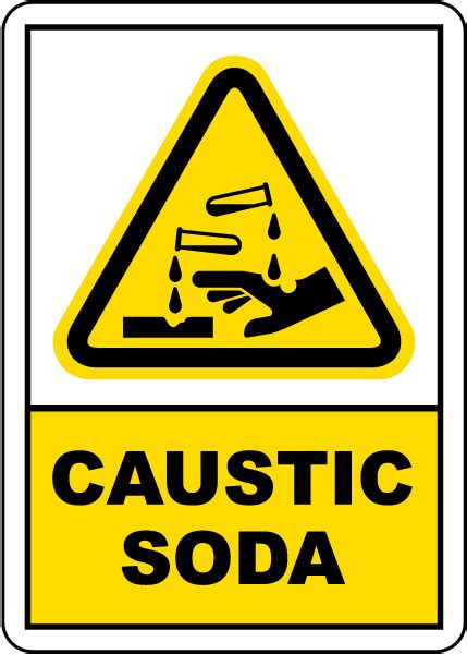 Caustic Soda Sign Claim Your 10 Discount