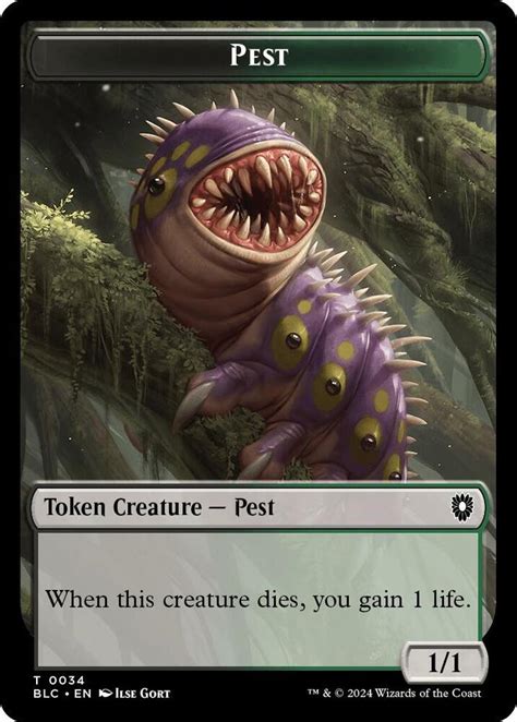 Pest Shapeshifter Double Sided Token Commander Bloomburrow