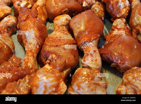 Raw Chicken Drumsticks Stock Photo Alamy