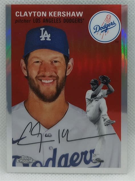 Topps Chrome Anniversary Clayton Kershaw Refractor Los Angeles