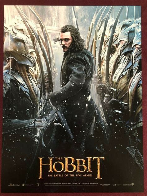 HOBBIT BARD FIVE ARMIES POSTER 12X16 NM SHIPPD FLAT TOLKIEN SMAUG