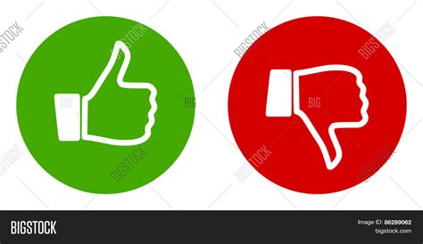 Like Dislike Vector Vector & Photo (Free Trial) | Bigstock