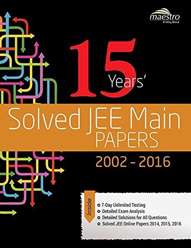 Amazon In Buy 15 Years JEE Main Solved Papers Book Online At Low