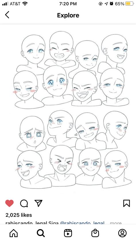 16 Drawing Examples Of Chibi Anime Facial Expressions Animeoutline