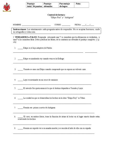 PDF Control de Lectura Edipo y Antígona Listo DOKUMEN TIPS