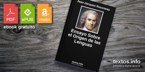 Libro Gratis Ensayo Sobre El Origen De Las Lenguas Jean Jacques