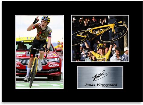 Jonas Vingegaard Cyclist Signed Photo Display Mount A4 Poster Etsy