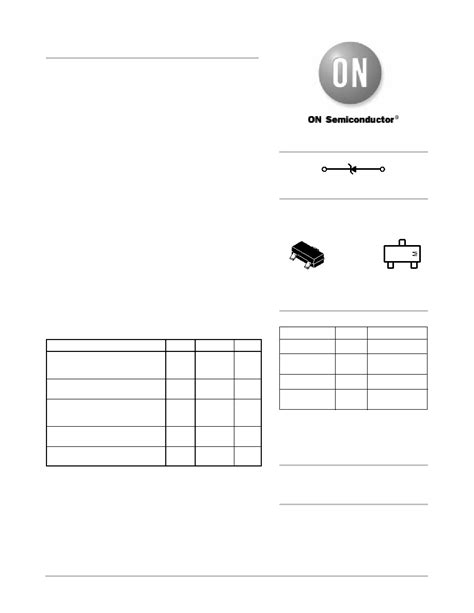 Mmbz Blt Datasheet Pages Onsemi Zener Voltage Regulators