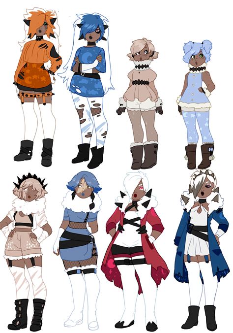 Gijinka Adopts Closed By Mxpastel On Deviantart