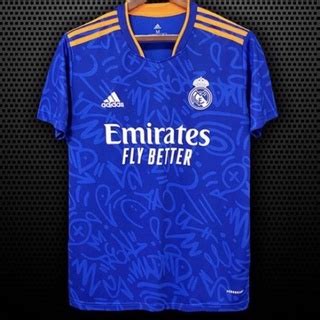 Camisa Camiseta De Time Do Real Madrid Azul Nova Lan Amento Pre O