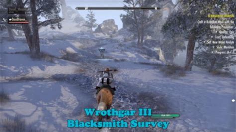 Eso Wrothgar Iii Blacksmith Survey Location The Elder Scrolls Online