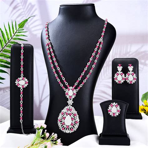 GODKI Luxury Trend 4pcs Uae Jewelry Sets For Women Wedding High End