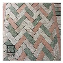 Green Porfido Flamed Tiles Yazd Green Porphyry From Iran