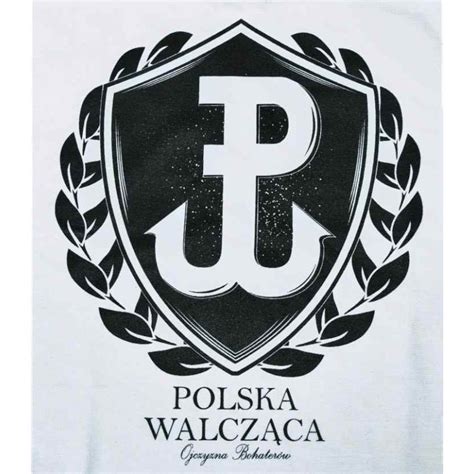 Koszulka Patriotyczna Polska Walcz Ca Tarcza