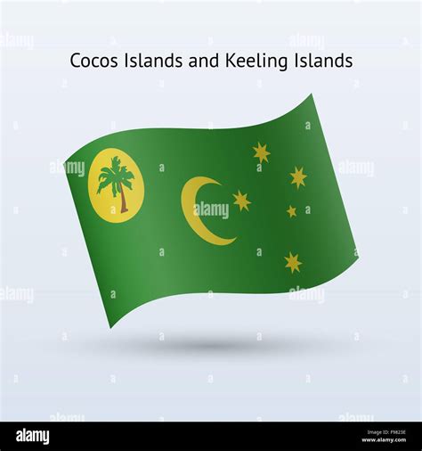 Cocos And Keeling Islands Flag Waving Form Stock Vector Image And Art Alamy