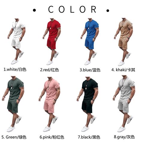 Custom Men Shorts Sets Customized Logo Mens Matching Two Piece Summer 2