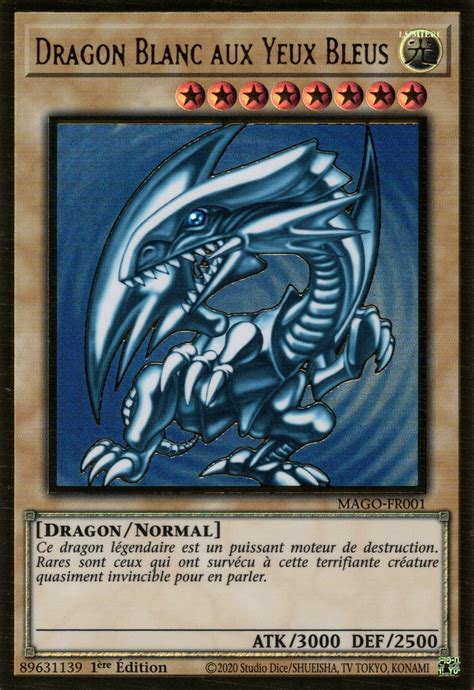 DPKB FR001 Dragon Blanc Aux Yeux Bleus Yu Gi Oh