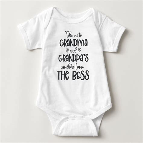 Take Me To Grandma And Grandpa S Baby Bodysuit Infant Unisex Size