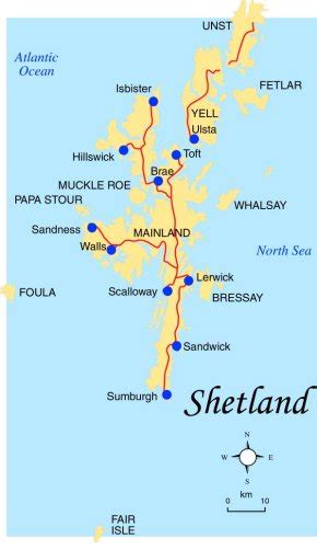 Shetland Shetland Map