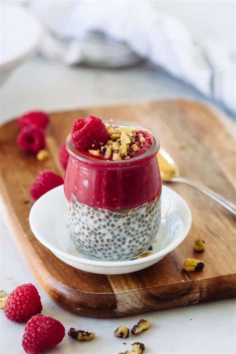 Raspberry Chia Pudding Recipe Primavera Kitchen