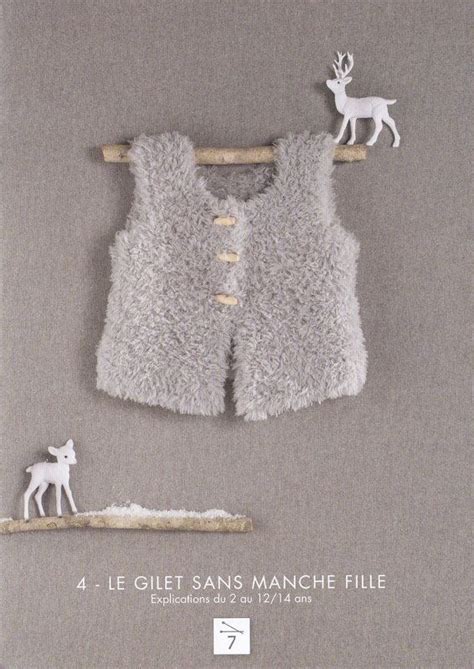 Gilet Enfant Phil Nounours Perles Roses Baby Knitting Patterns