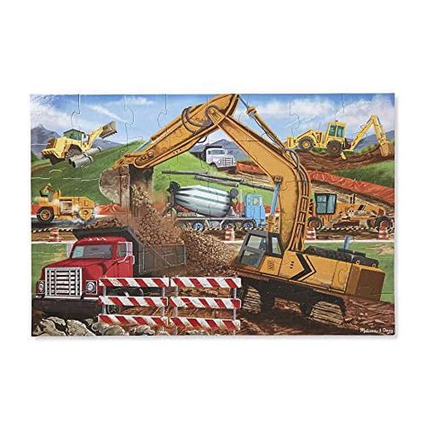 Melissa Doug Building Site Jumbo Jigsaw Floor Puzzle 48 Pcs 2 X 3