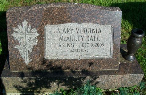 Mary Virginia Mcauley Ball Homenaje De Find A Grave