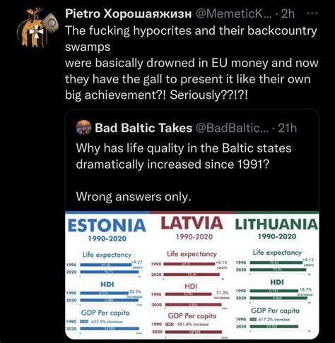 Bad Baltic Takes On Twitter Some People Really Do Not Like This