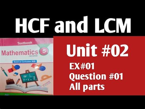 Unit Hcf And Lcm Class Th Math Q Hcf By Prime Factorization