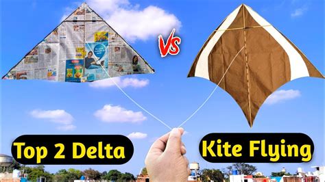 Newspaper Kite Vs Delta Kite How To Make Kite At Home Patang Kaise