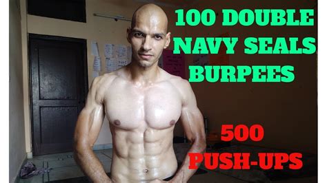 100 Double Navy Seal Burpees 500 Push Ups Under 30 Min YouTube