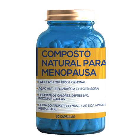 Composto Natural para Menopausa 30 Cápsulas Qualidade de Vida