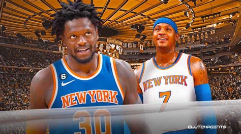 Knicks Julius Randle Matches Epic Carmelo Anthony Ny Feat