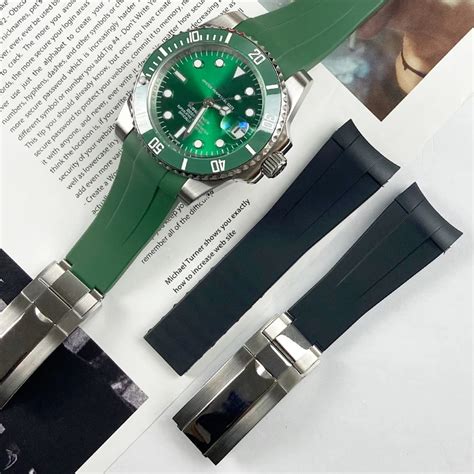 Correa De Silicona De Goma Para Reloj Rolex Role Submariner Daytona