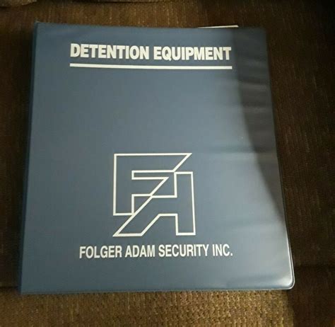 Folger Adams Catalog Prison Jail Detentionlockpadlocklocksmith