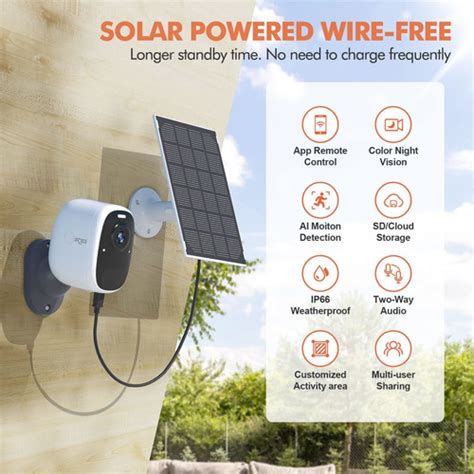 Cmara De Seguridad Solar De 4 Mp Wifi Inalmbrica Para Exteri Envío gratis