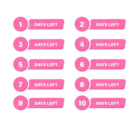 Premium Vector Countdown Days Left Banner Set Isolated On Background