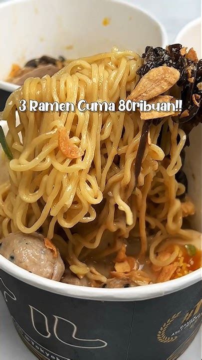 Makan 3 Ramen And 1 Side Dish Cuma 80 Ribuan Youtube