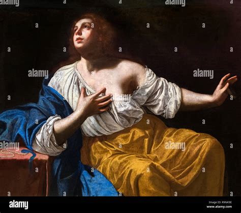 Maria Maddalena Penitente Da Artemisia Gentileschi 1593 1656 Olio Su