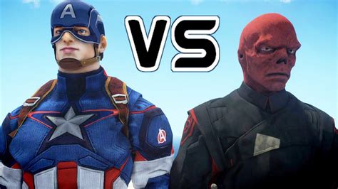 Captain America Vs The Red Skull Epic Battle Youtube