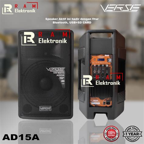 Jual Speaker Aktif Monitor 15 Inch VERSE AD15A AD 15A Original