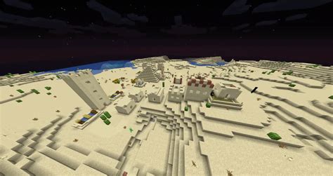 Desert Temple fused with Village - Minecraft Seeds