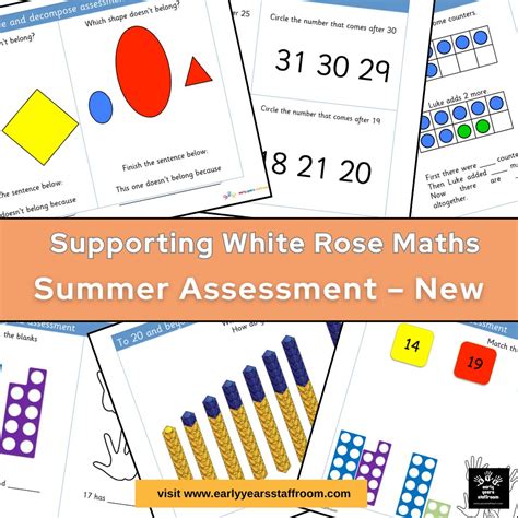 Supporting White Rose Maths Summer Assessment Reception