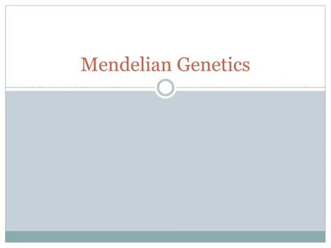 Ppt Mendelian Genetics Powerpoint Presentation Free Download Id 3965437