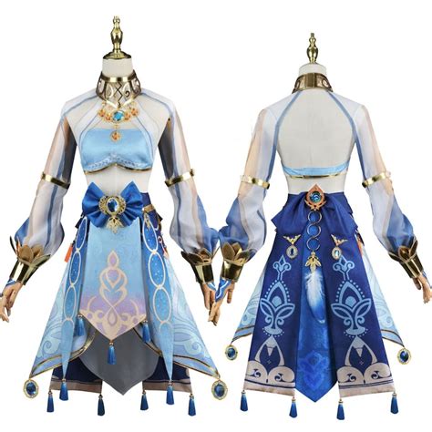 Genshin Impact Nilou Cosplay Costume Dress Wig And Shoes Etsy