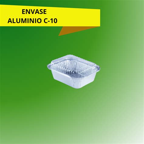 Envase Aluminio C C Tapa Transparente Apg Logistics