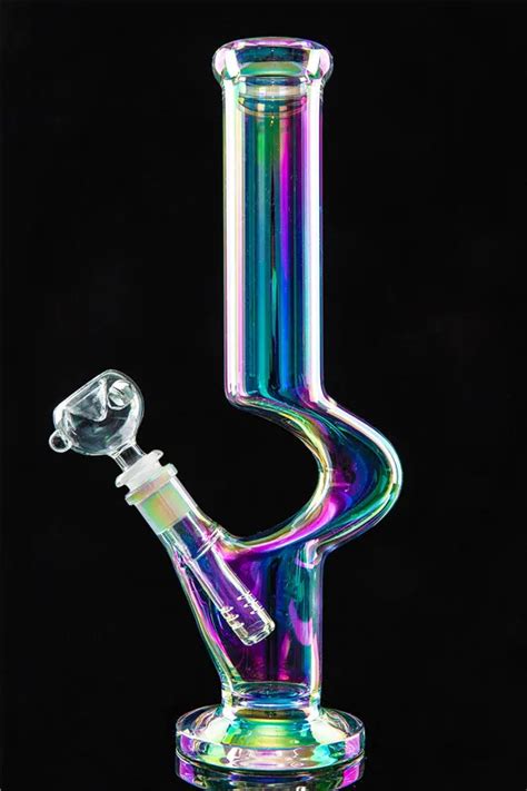 12 Zoll C Form Becherglas Bong DAB Rig Bongs Bubbler Hukah Pfeife Für