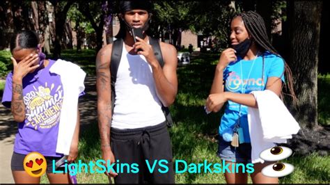 Lightskins Vs Darkskins College Edition🤑😘 Public Interview Youtube