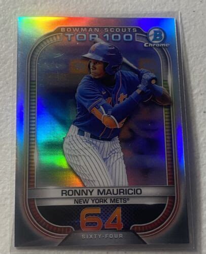 Bowman Scouts Top Chrome Base Btp Ronny Mauricio New